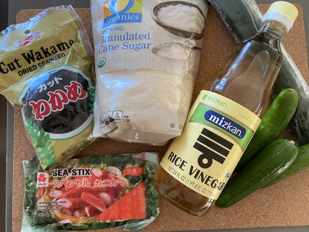 Sunomono (Cucumber Salad) Ingredients