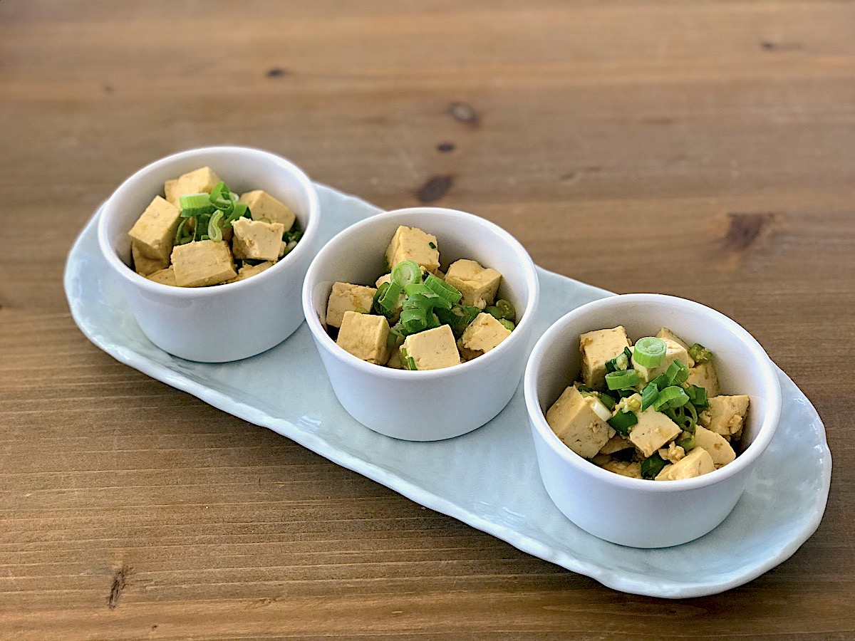 Ginger Tofu with Green Onions