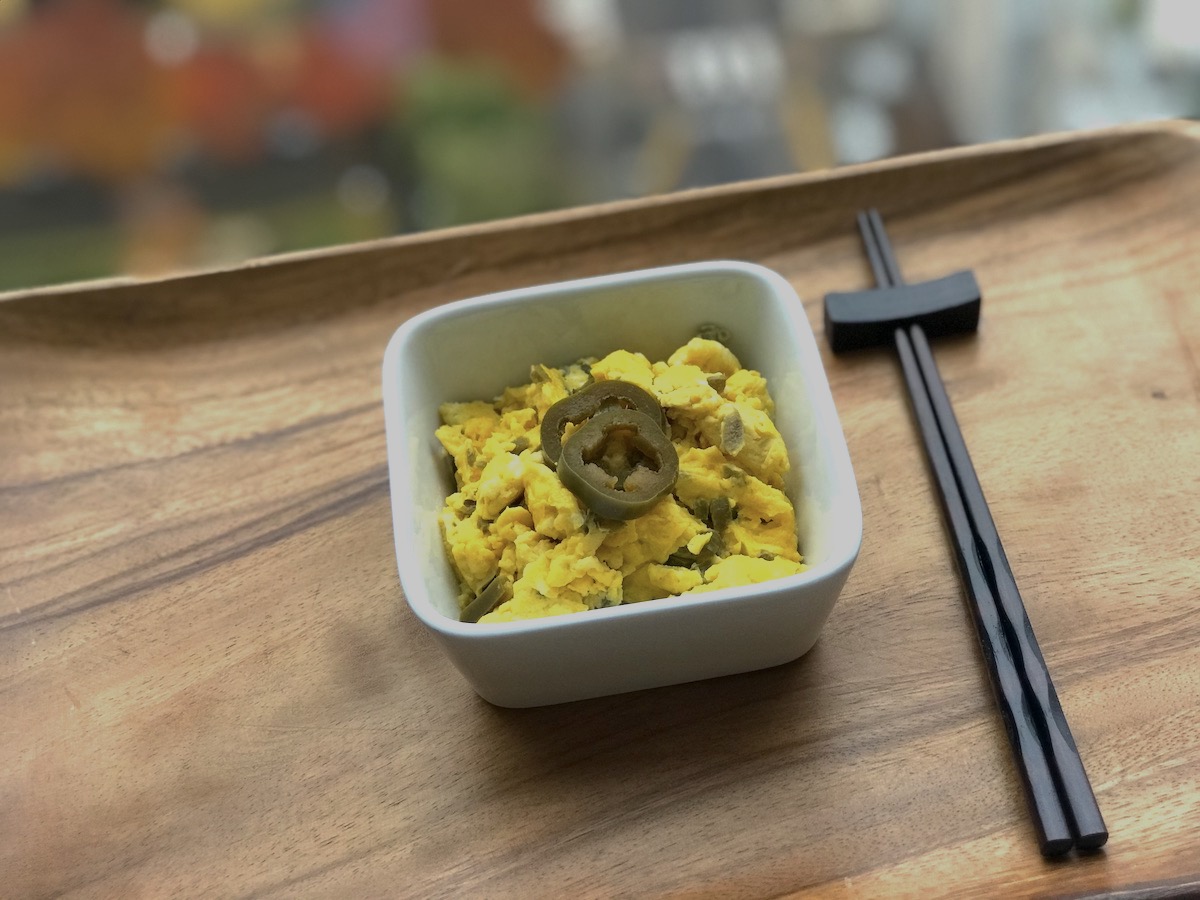 Jalapeño Scrambled Eggs — Asian-Style