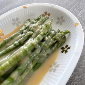 Miso Drizzled Asparagus